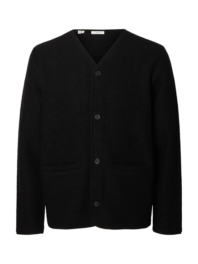 Slmjin Boiled Wool Cardigan fra Selected