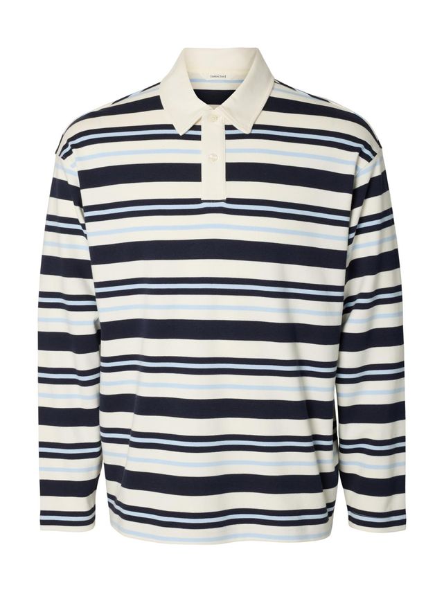 Slmrelaxjack Stripe Ls Polo fra Selected