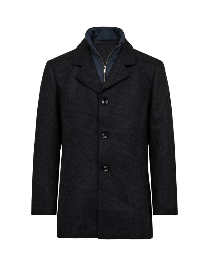 Mens Wool Coat Modern Fit fra Gino Marcello