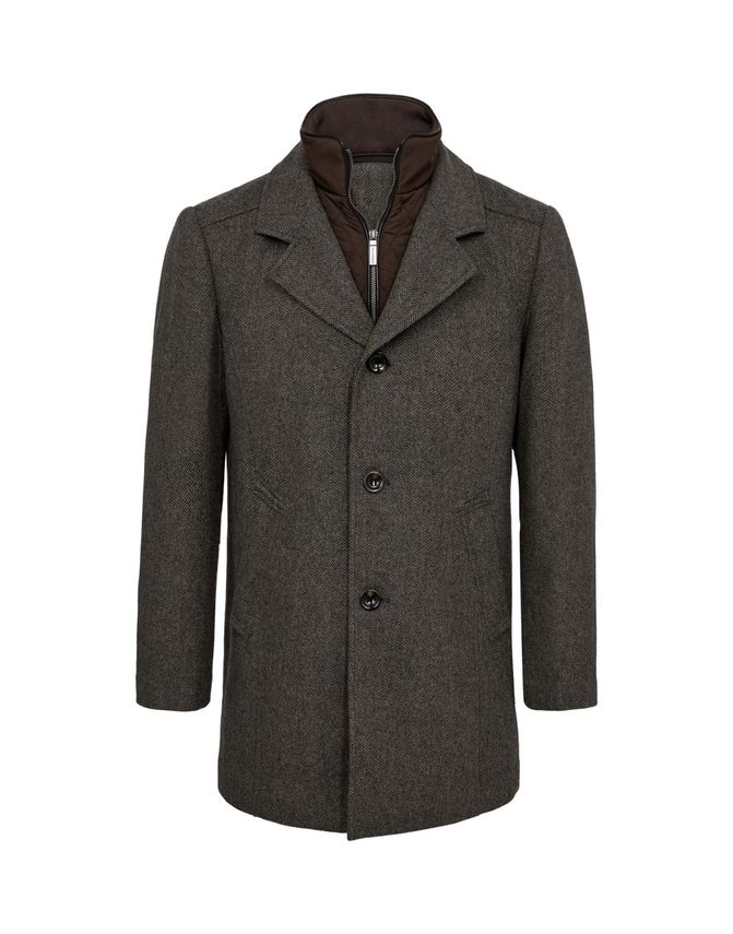 Mens Wool Coat Modern Fit fra Gino Marcello