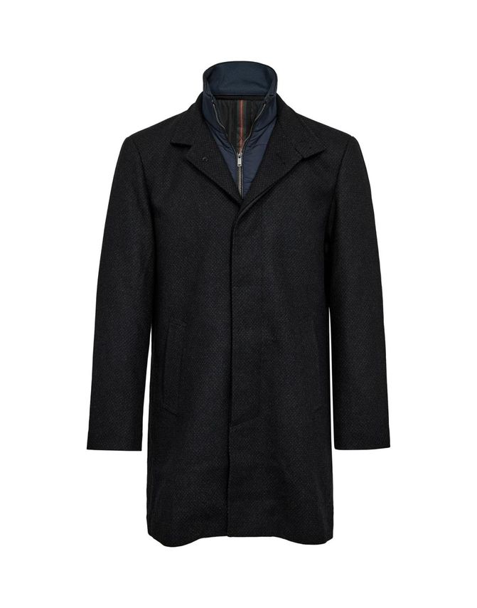 Mens Wool Coat Modern Fit fra Gino Marcello