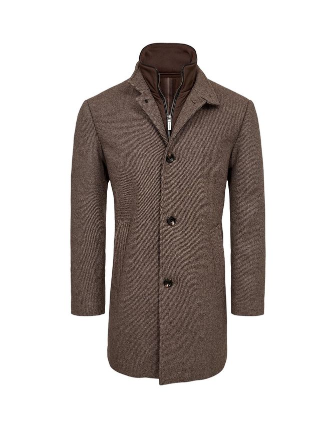 Mens Wool Coat Modern Fit fra Gino Marcello