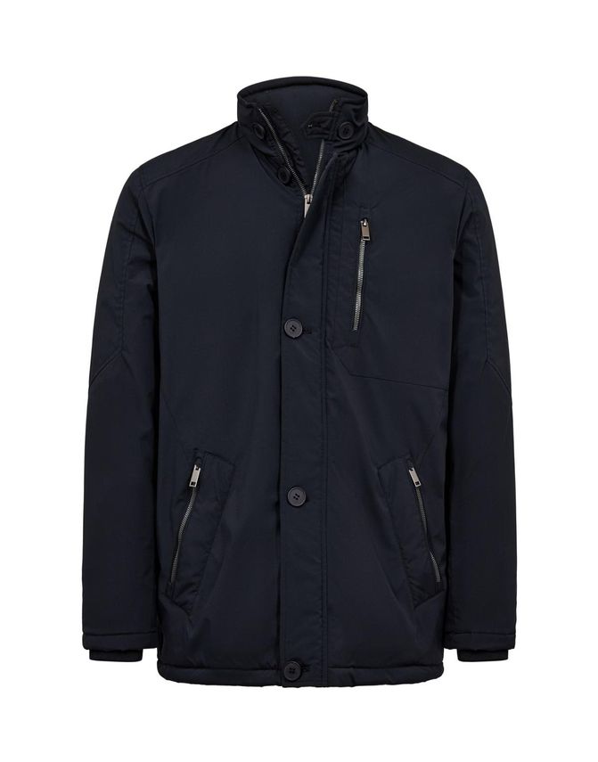City Coat Reg. Fit fra Black Blue