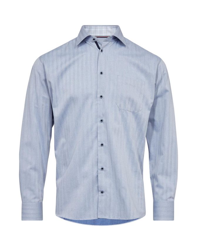 Regular Fit L S Shirt fra Black Blue