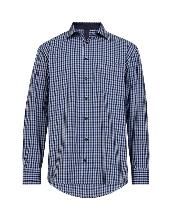 Reg. Fit Shirt L S fra Black Blue