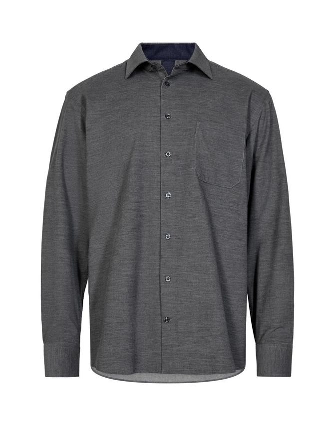 Reg. Fit Shirt L S fra Black Blue