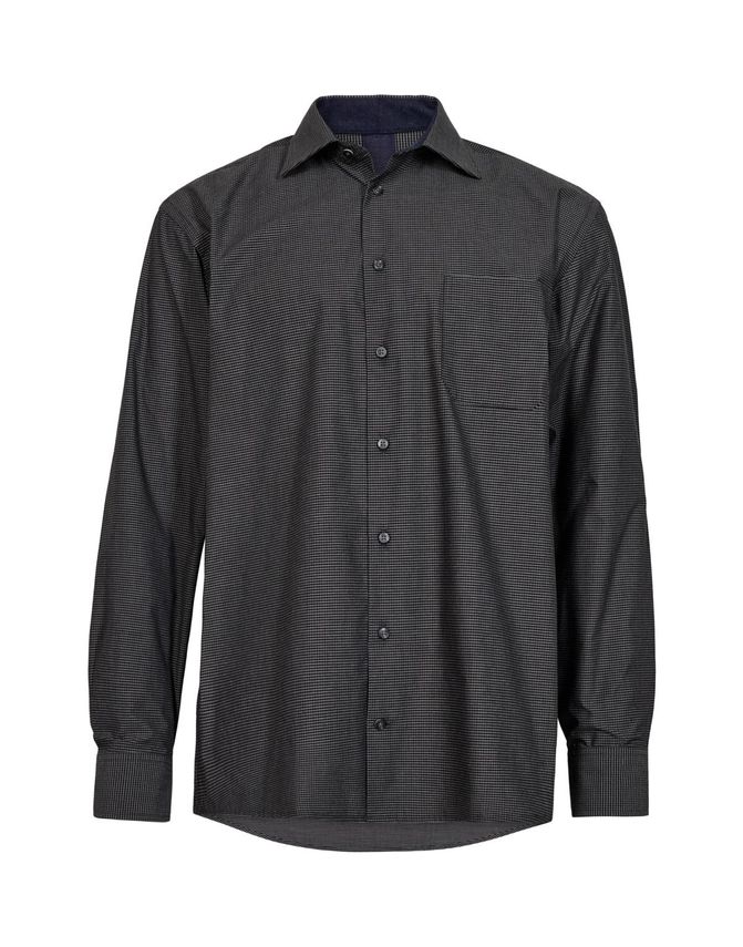 Reg. Fit Shirt L S fra Black Blue