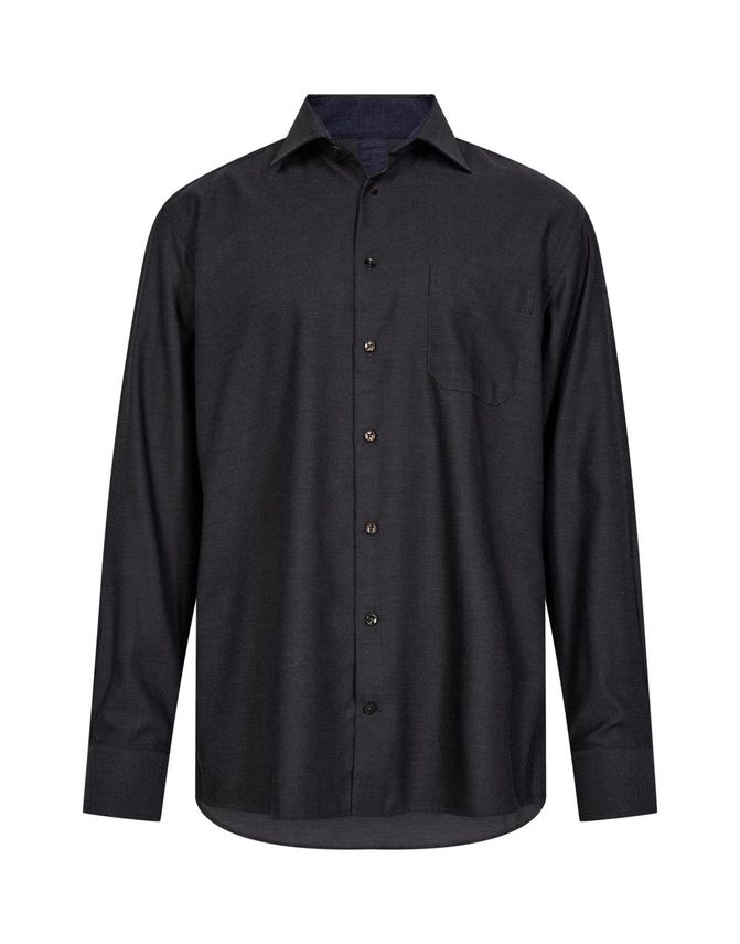 Reg. Fit Shirt L S fra Black Blue