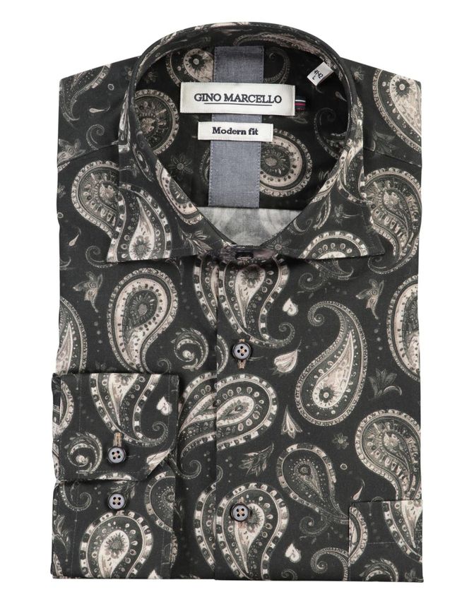 Shirt L S Modern Fit fra Gino Marcello