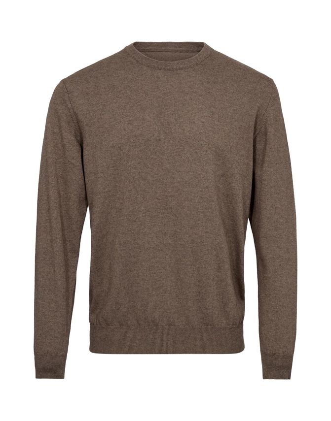 Merino O Neck Modern Fit fra Gino Marcello