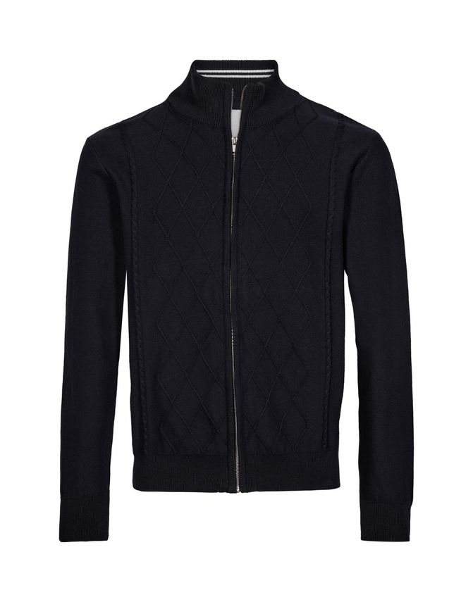 Cardigan Regular Fit fra Black Blue