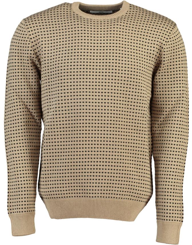 O Neck Knit Reg Fit fra Black Blue