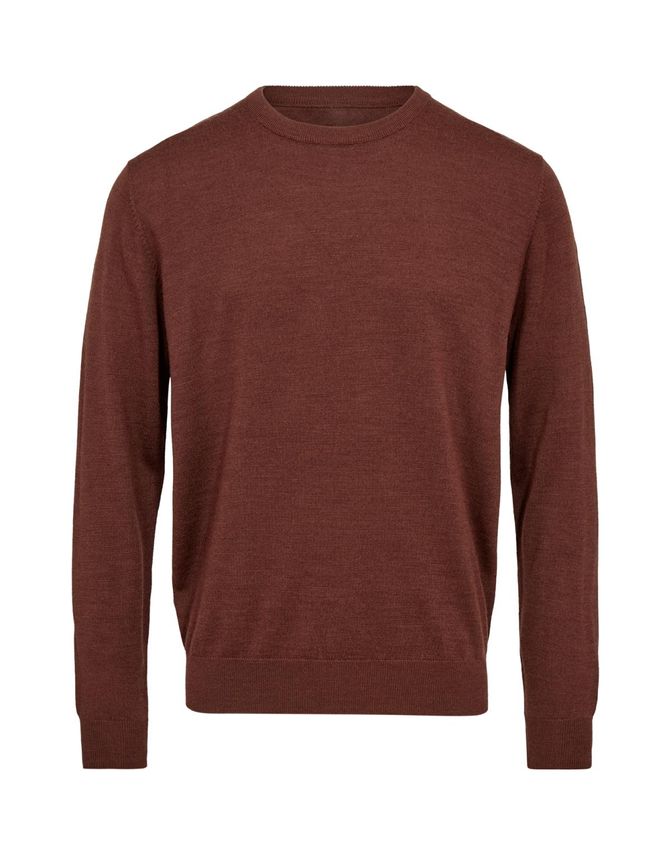 O Neck Merino Blend fra Gino Marcello
