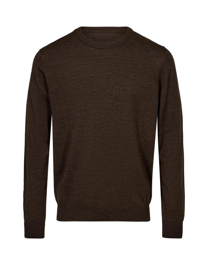 O Neck Merino Blend fra Gino Marcello