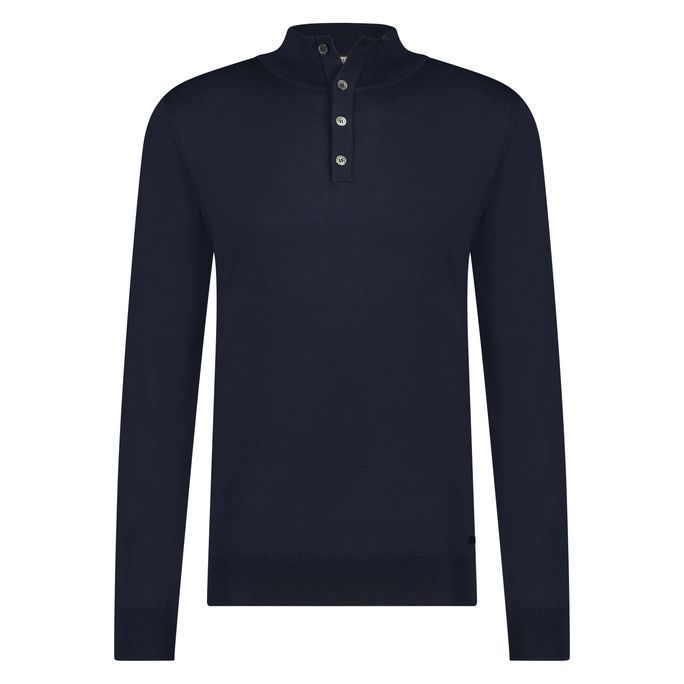 Gus Buttoned Polo Merino fra Born With Appetite