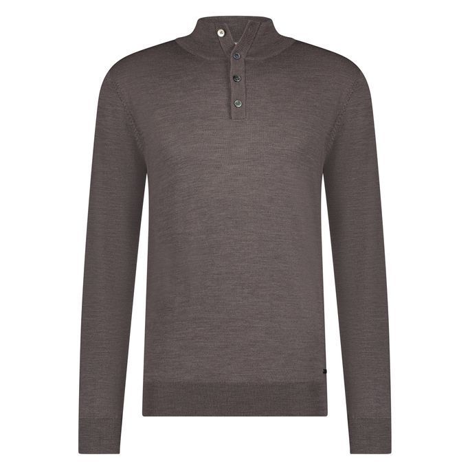 Gus Buttoned Polo Merino fra Born With Appetite