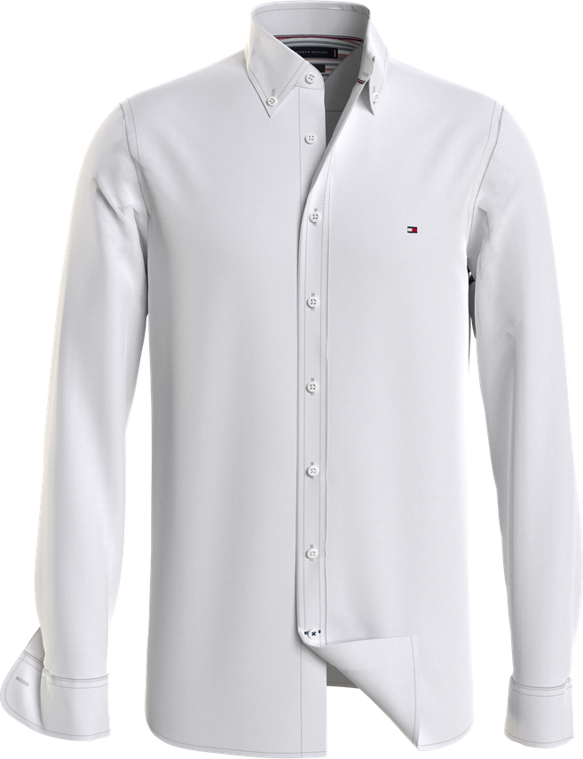 Pigment Dyed Linen Rf Shirt fra Tommy Hilfiger