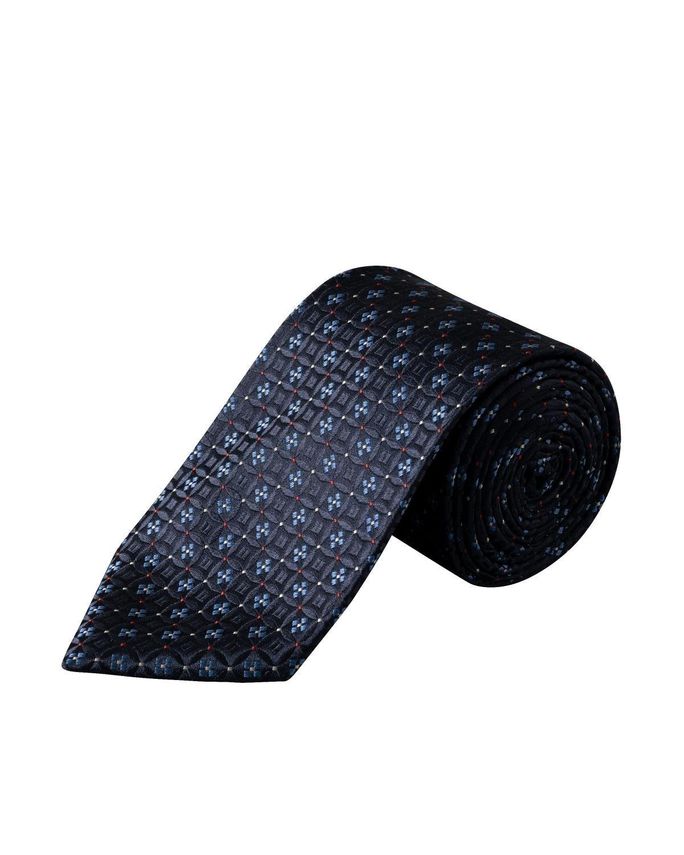 Floral Medallion Woven Silk Tie fra Eton