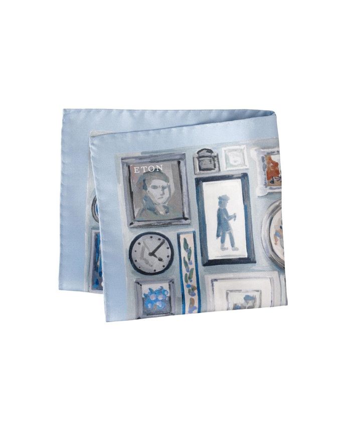 Portrait Silk Twill Pocket Square fra Eton