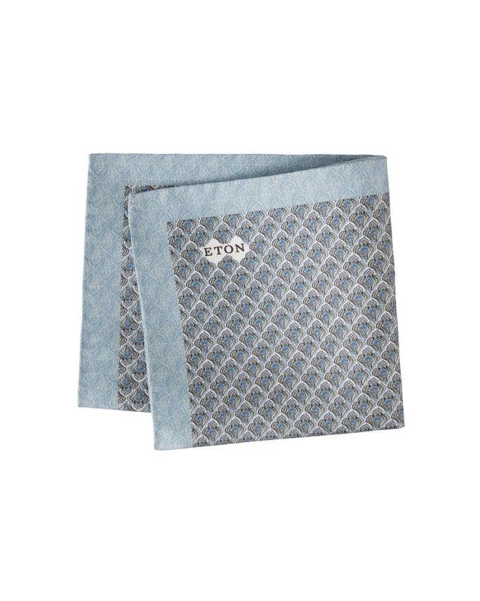 Geometric Silk Oxford Pocket Square fra Eton