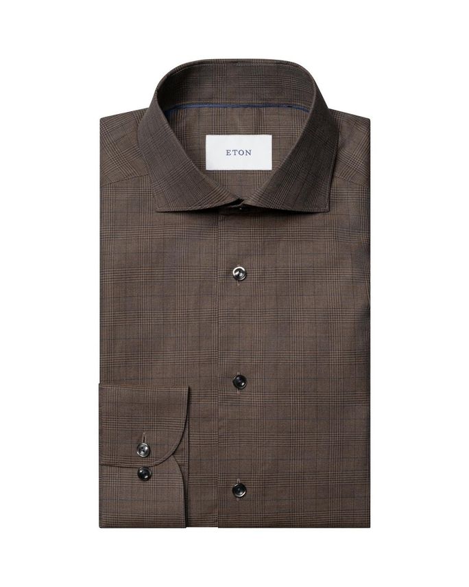 Check Signature Flannel Shirt fra Eton