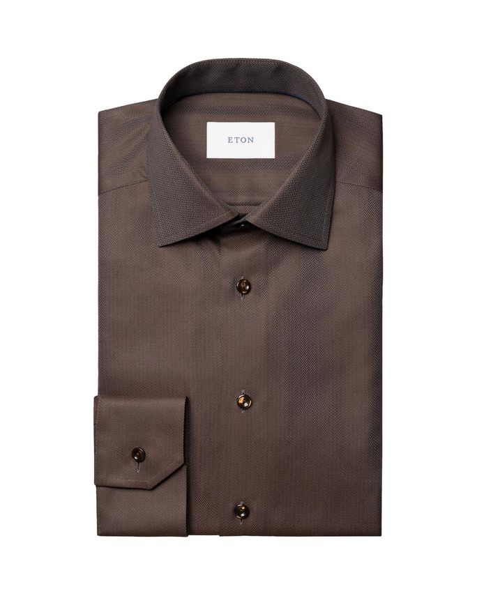 Herringbone Signature Twill Shirt fra Eton