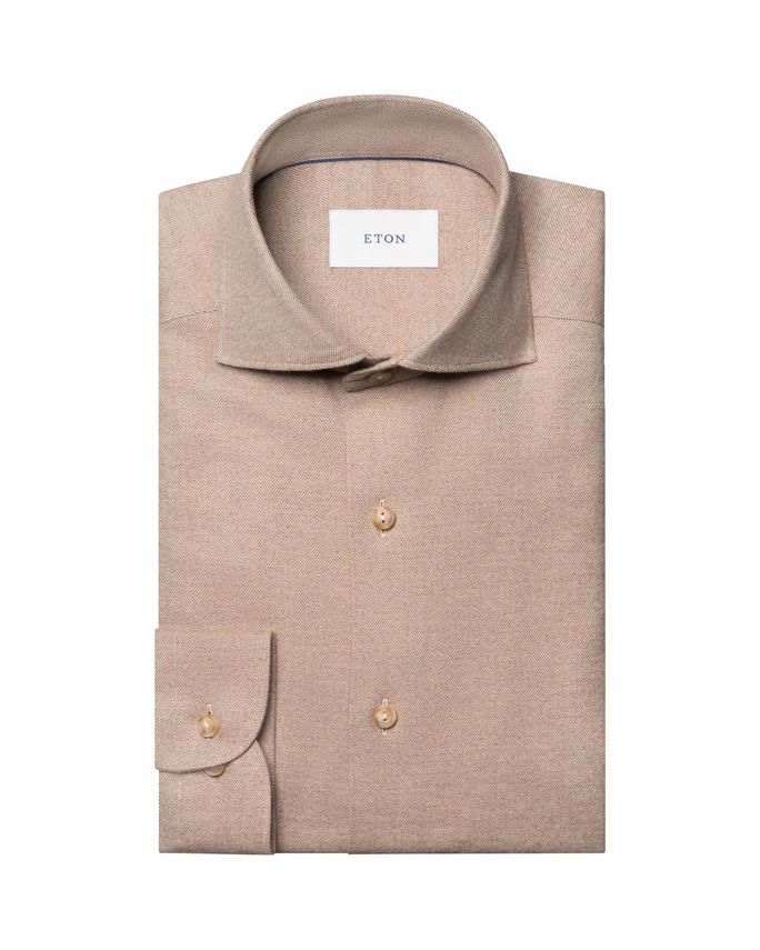 Solid Flannel Shirt fra Eton